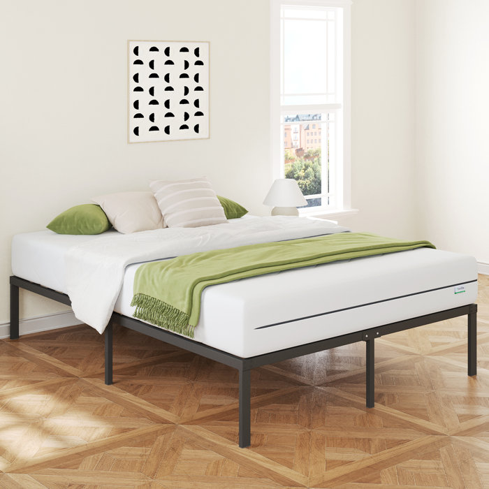 Ebern Designs Lakeidra 14" Metal Bed Frame Wayfair